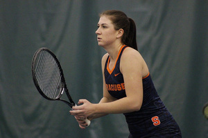 Anna Shkudun's season came to an end with a straight-set loss to Virginia's Danielle Collins in the Round of 64 in the NCAA tournament.