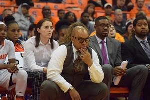 Syracuse head coach Quentin Hillsman and the Orange have won their last four games each by at least 11 points but dropped one spot in the latest ranking. 