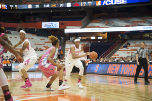 Brittney Sykes scored a career-high 34 points in No. 20 Syracuse's 95-64 blowout of North Carolina.