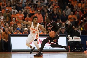 In SU's last game against UofL, John Gillon scored 11 points, including a game-tying 3-pointer with a hand smothered in his face. Gillon hit the game-winner against Duke on Wednesday. 