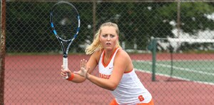 Knutson upset the No. 8 singles player in the country on Sunday. 